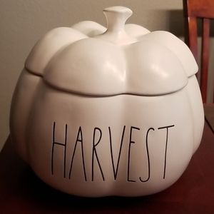 Rae Dunn Harvest Pumpkin container
